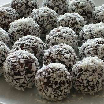 palline cioccolato e cocco