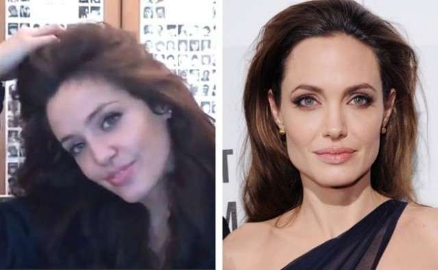 Lina Sands e Angelina Jolie