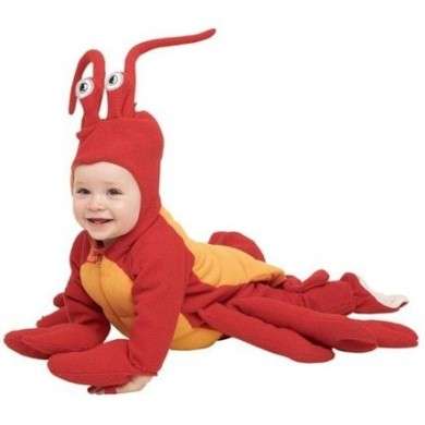 Travestimento da aragosta simpatica per Carnevale