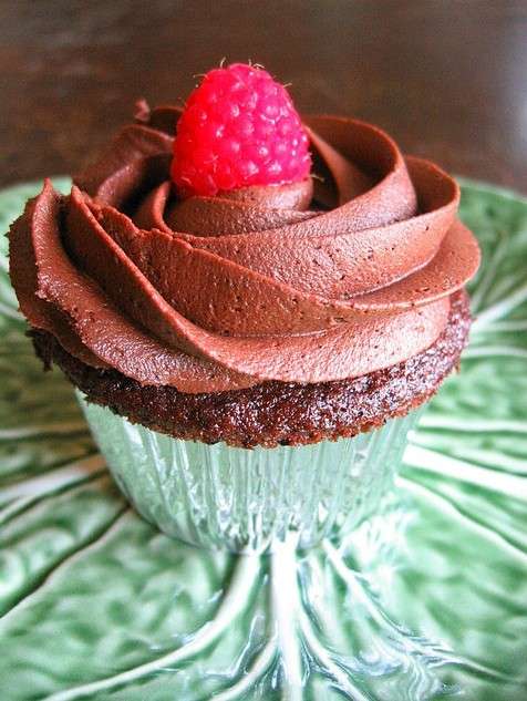 Cupcake con cioccolato e lampone