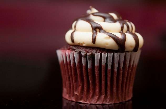 Cupcake con topping al cioccolato