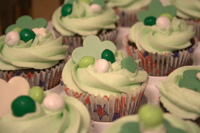 Cupcake menta e cioccolato