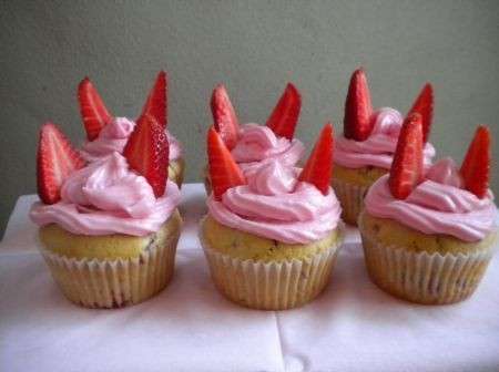 Cupcakes con fragole