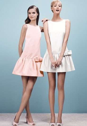 Minidress con gonna a pieghe anni 60