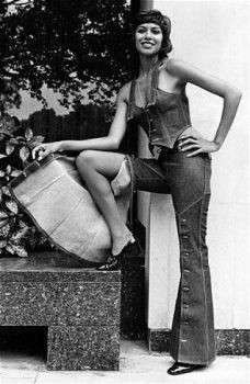Moda anni per '70 pantaloni a zampa
