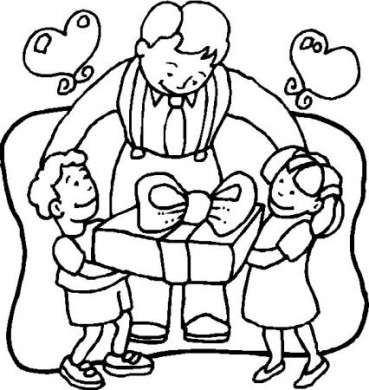 Disegno per la festa del papà con bambini