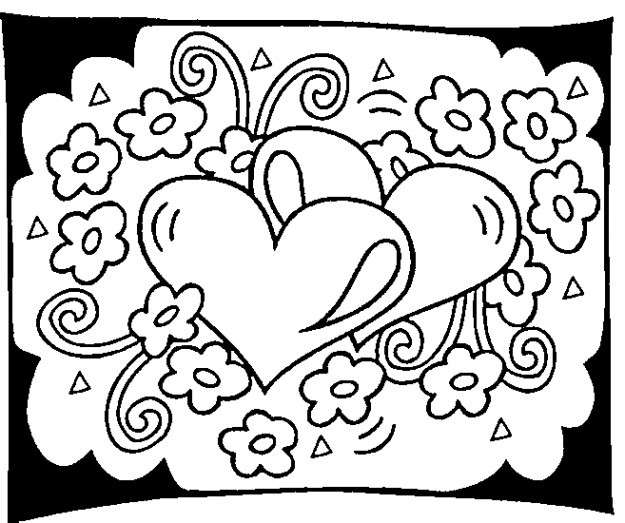 Disegno per la festa del papà con i cuori