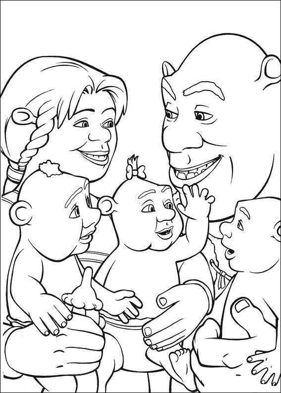 Disegno per la festa del papà con Shrek