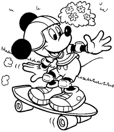 Disegno per la festa del papà con Topolino