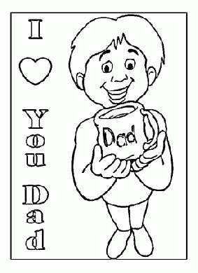Disegno per la festa del papà per bambini