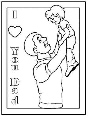 Disegno per la festa del papà ricco di gioia