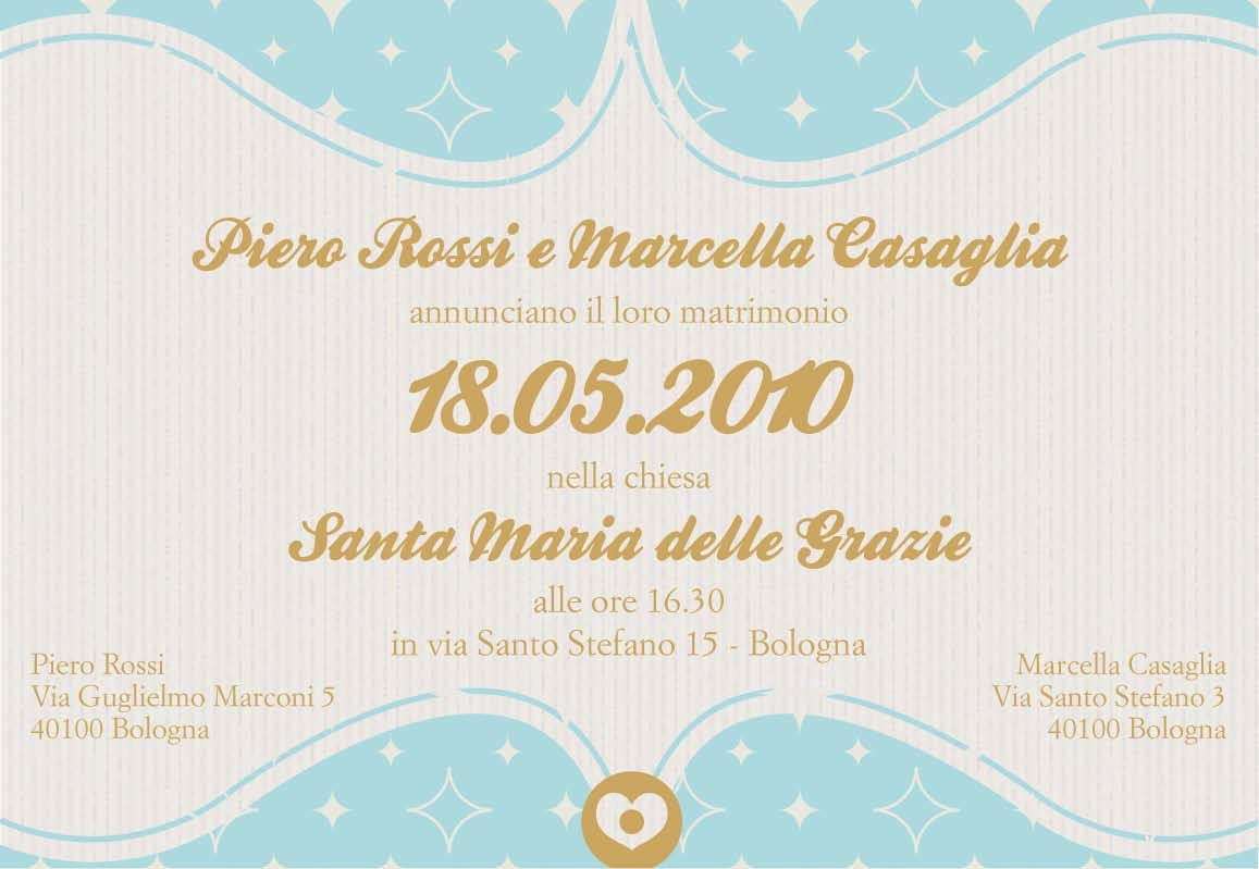 Invito di matrimonio chic in azzurro