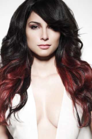 Ombre hair rosso intenso