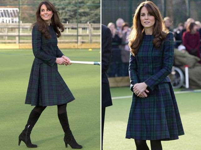 Abito blu per Kate Middleton