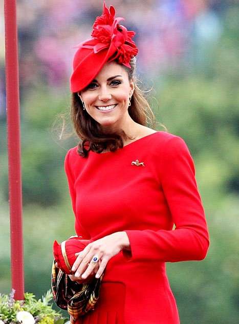 Kate Middleton in rosso