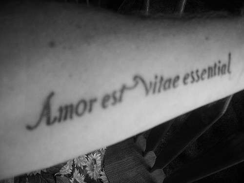 Il tatuaggio dedicato all'amore