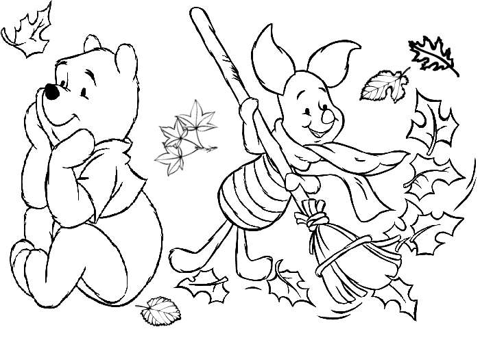 Winnie the Pooh autunno