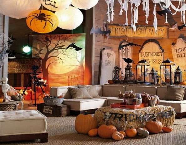Arredare e decorare il salotto per Halloween