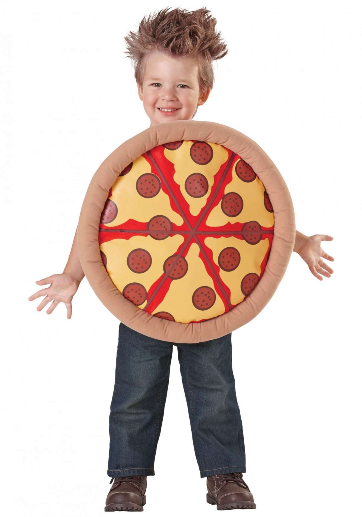 Bambini vestiti da pizza