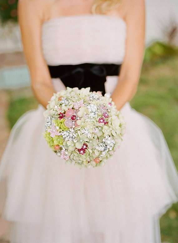 Bouquet sposa di bottoni