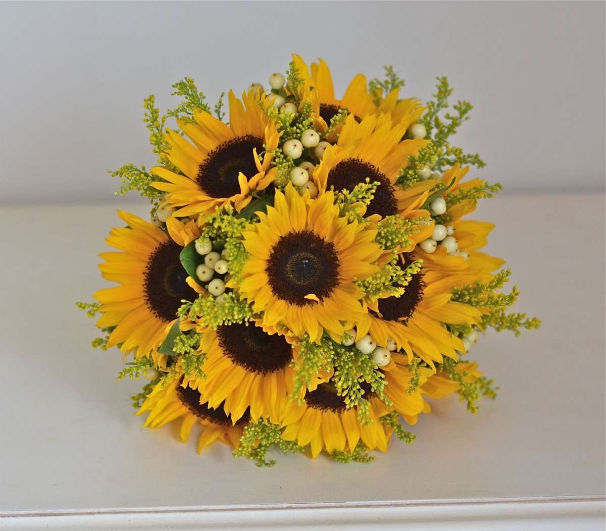 Bouquet sposa girasoli