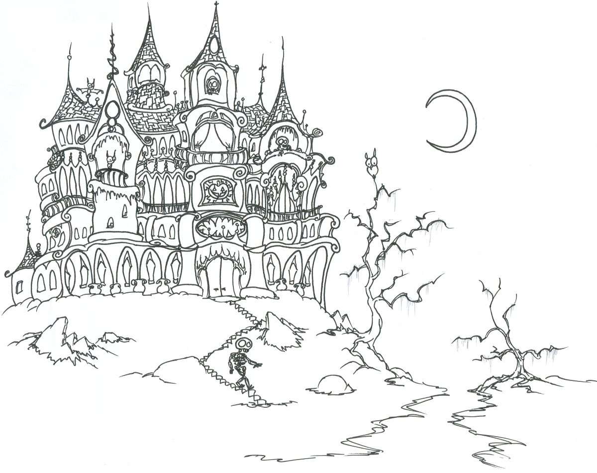 Castello stregato Halloween fantasy