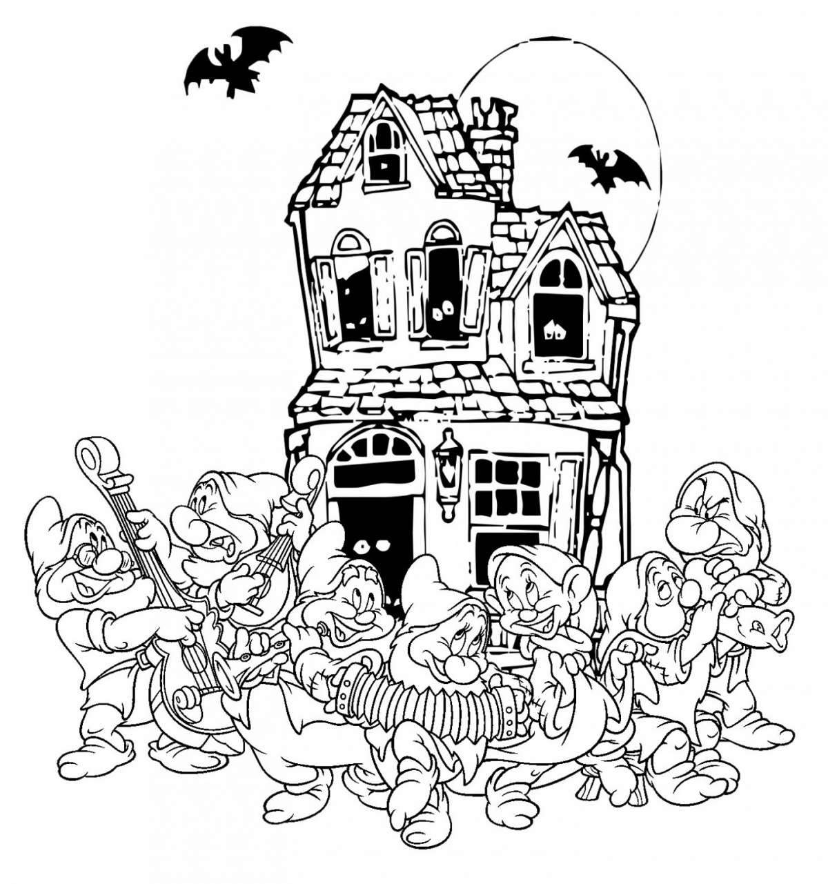 Castello stregato Halloween sette nani