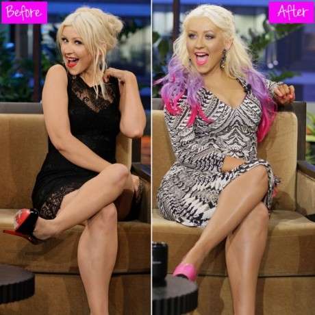 Christina Aguilera prima e dopo