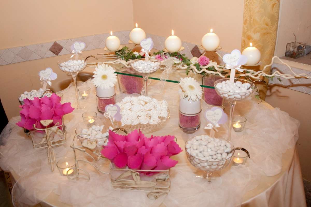 Confetti colorati matrimonio confettata in rosa