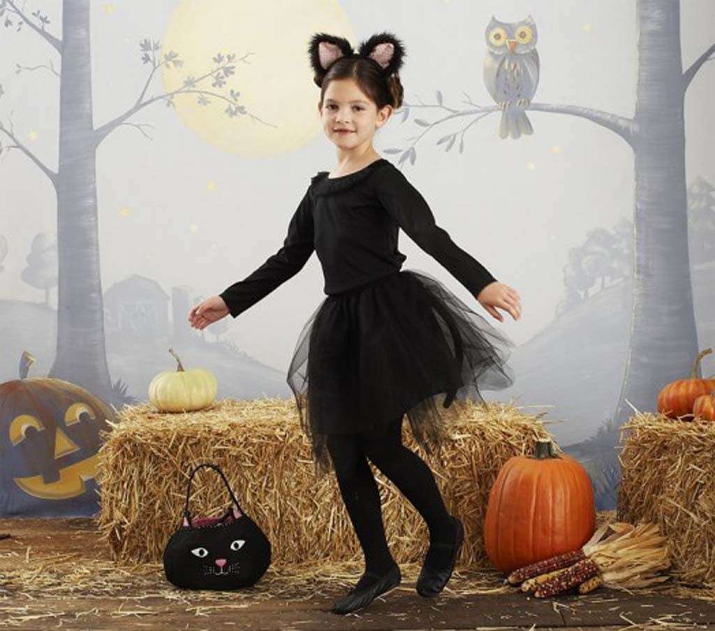 Costumi di Halloween per bambini fai da te: gatto