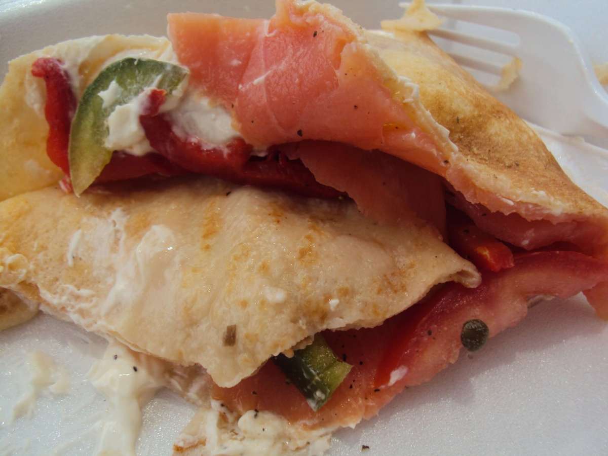 Crepes al salmone