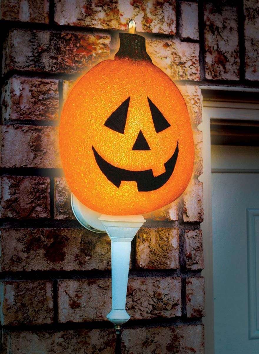 Decorazioni per Halloween, lampada a zucca