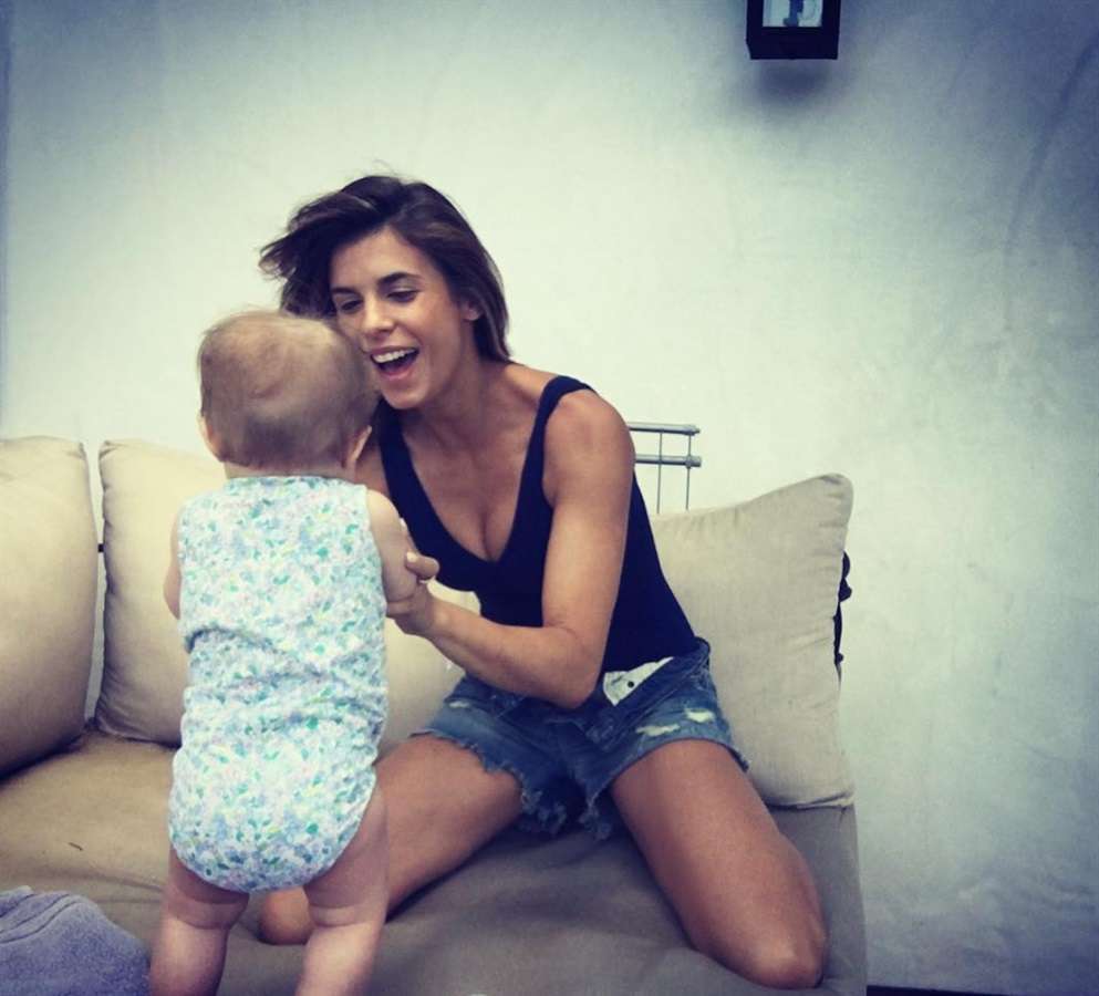 Elisabetta Canalis con la figlia Skyler Eva