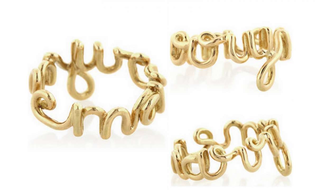 Fedina fidanzamento lettere oro