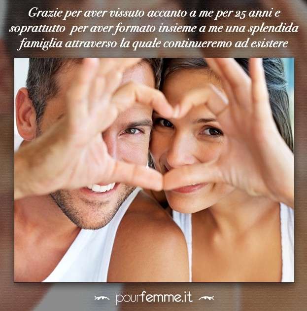 Frasi anniversario nozze 25 anni