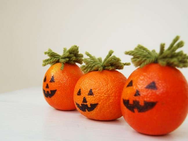 Lavoretti Halloween per bambini arance zucche