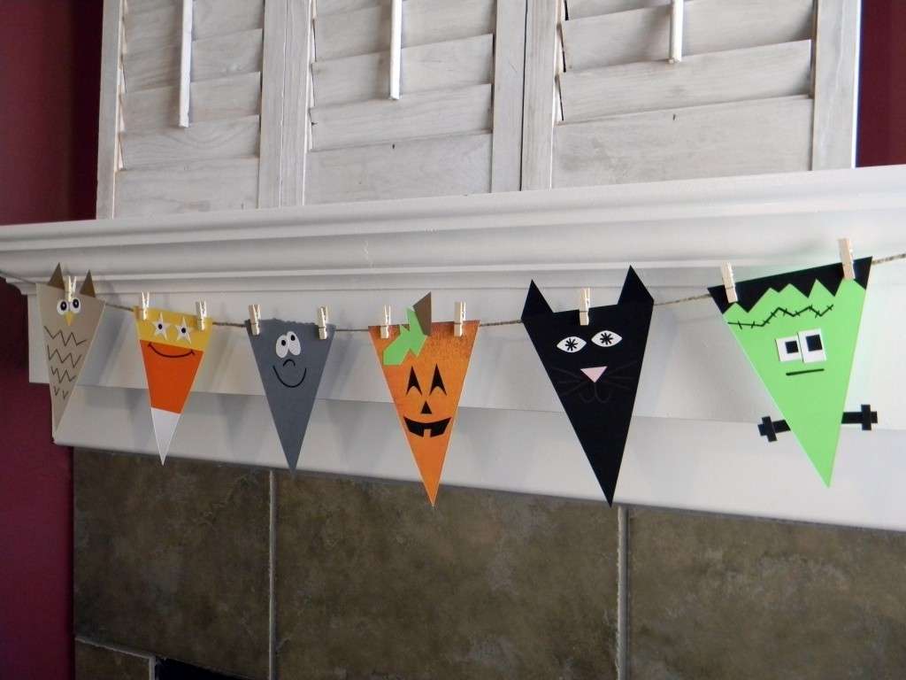 Lavoretti Halloween per bambini ghirlanda