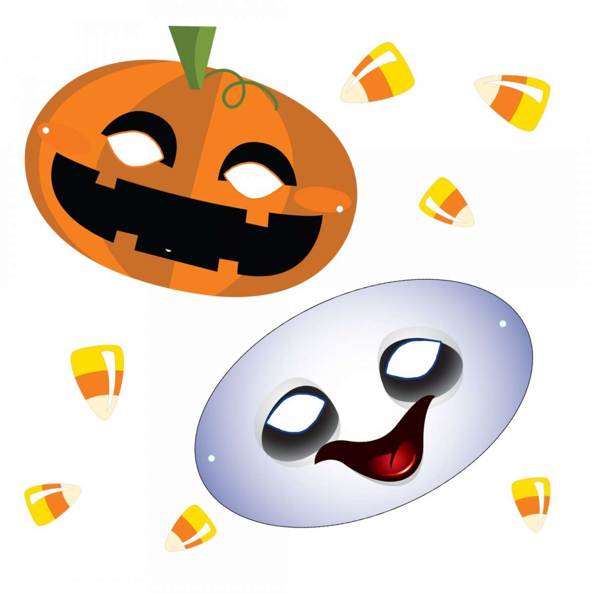 Lavoretti Halloween per bambini maschere