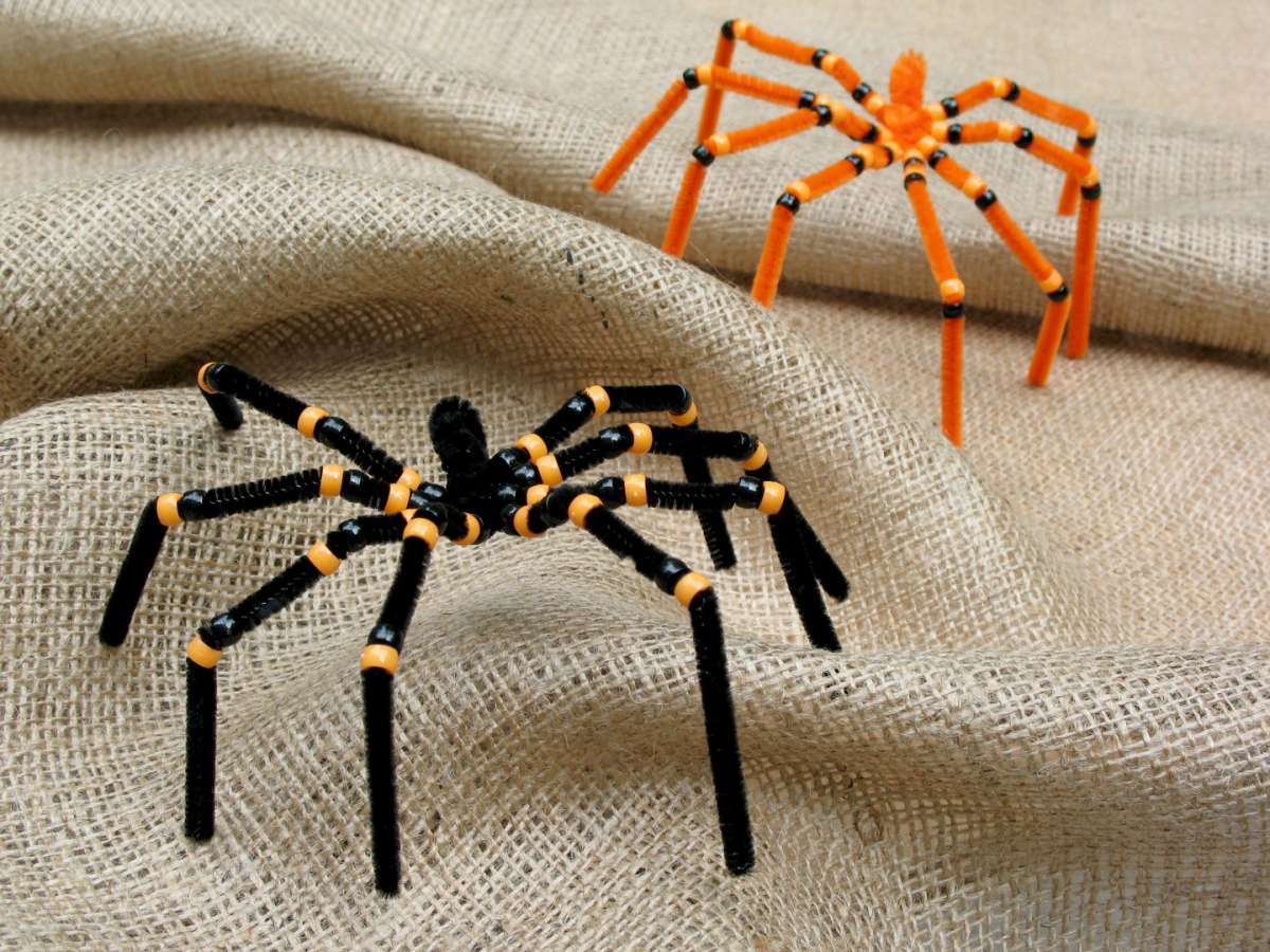 Lavoretti Halloween per bambini ragni