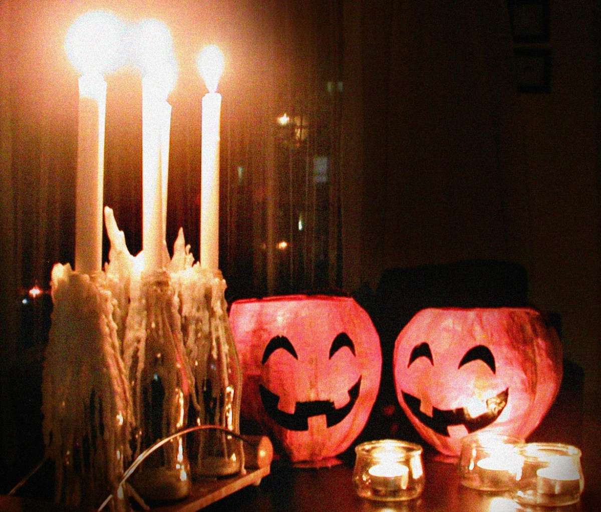 Lavoretti Halloween per bambini zucche candele