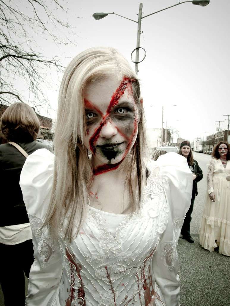 Make up sposa zombie
