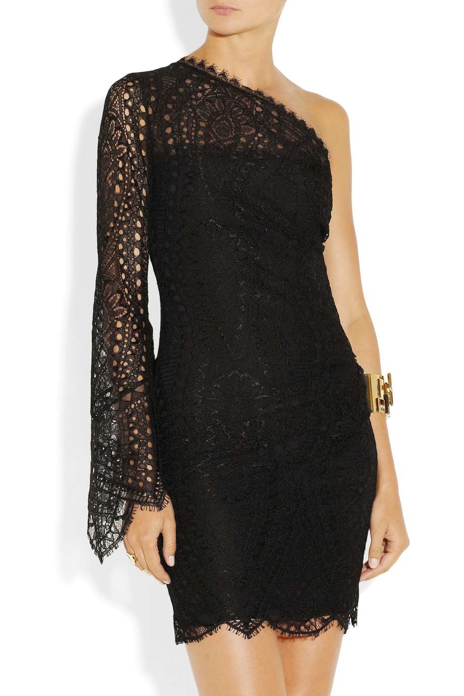 Minidress in pizzo nero Emilio Pucci