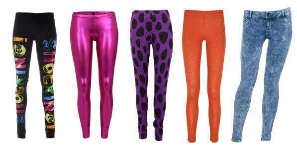 Moda anni 80, i leggings coloratissimi