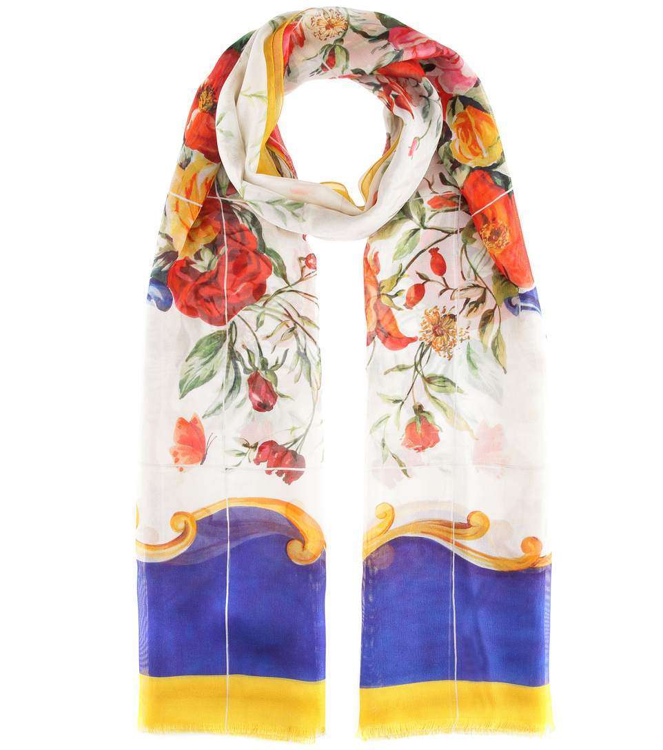 Sciarpa a fiori anni '50 Dolce & Gabbana