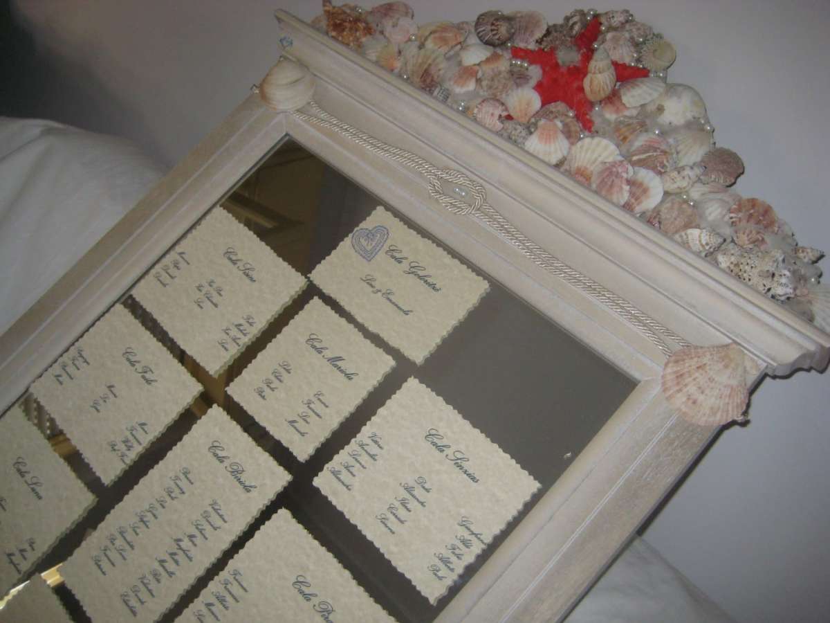 Tableau matrimonio originali conchiglie