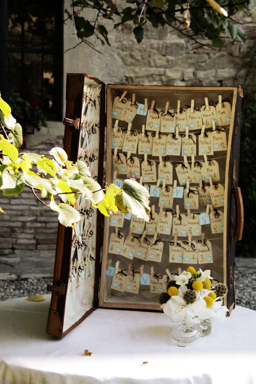 Tableau matrimonio originali valigia