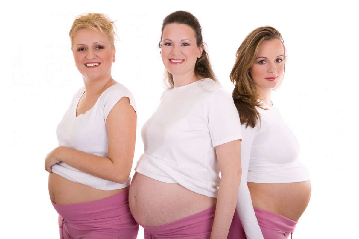Tre pance in gravidanza