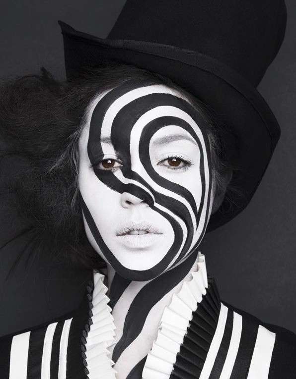 Trucco black&white per Halloween