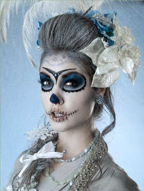 Trucco Halloween da teschio