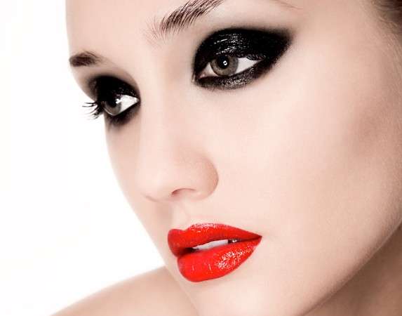 Trucco Halloween make up black